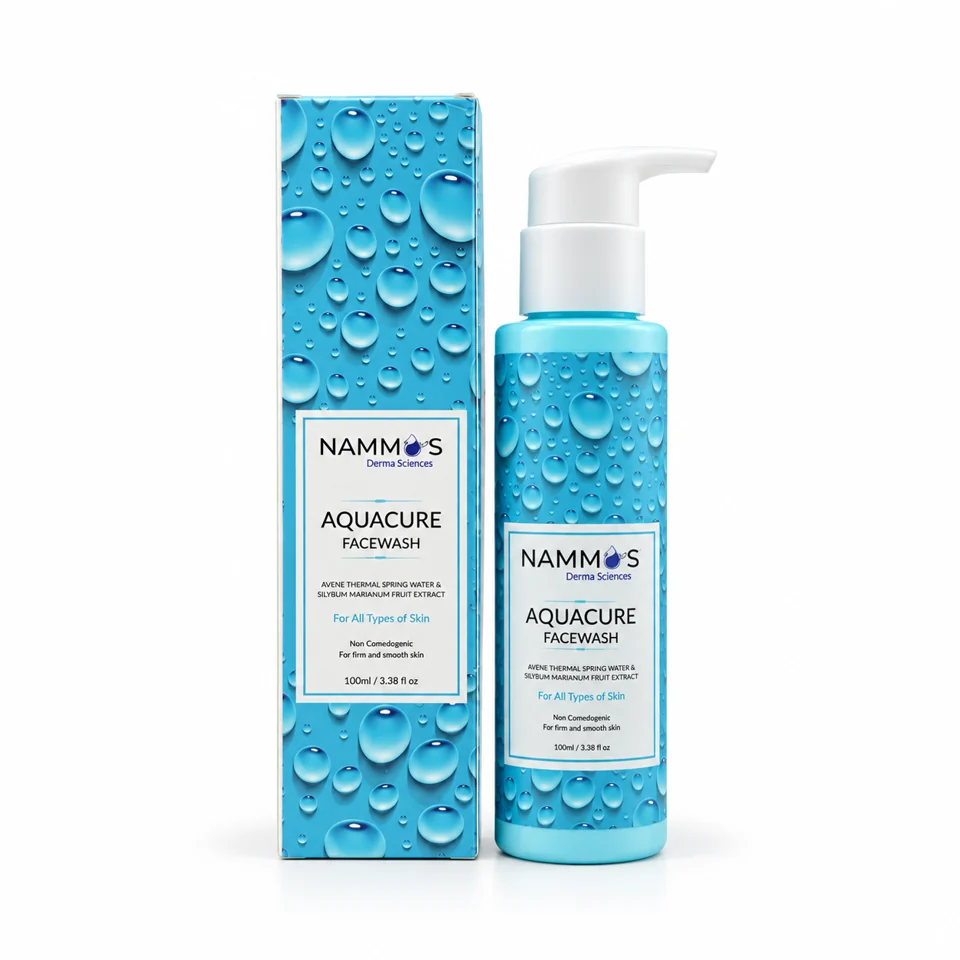 Aquacure Face Wash product and packaging
