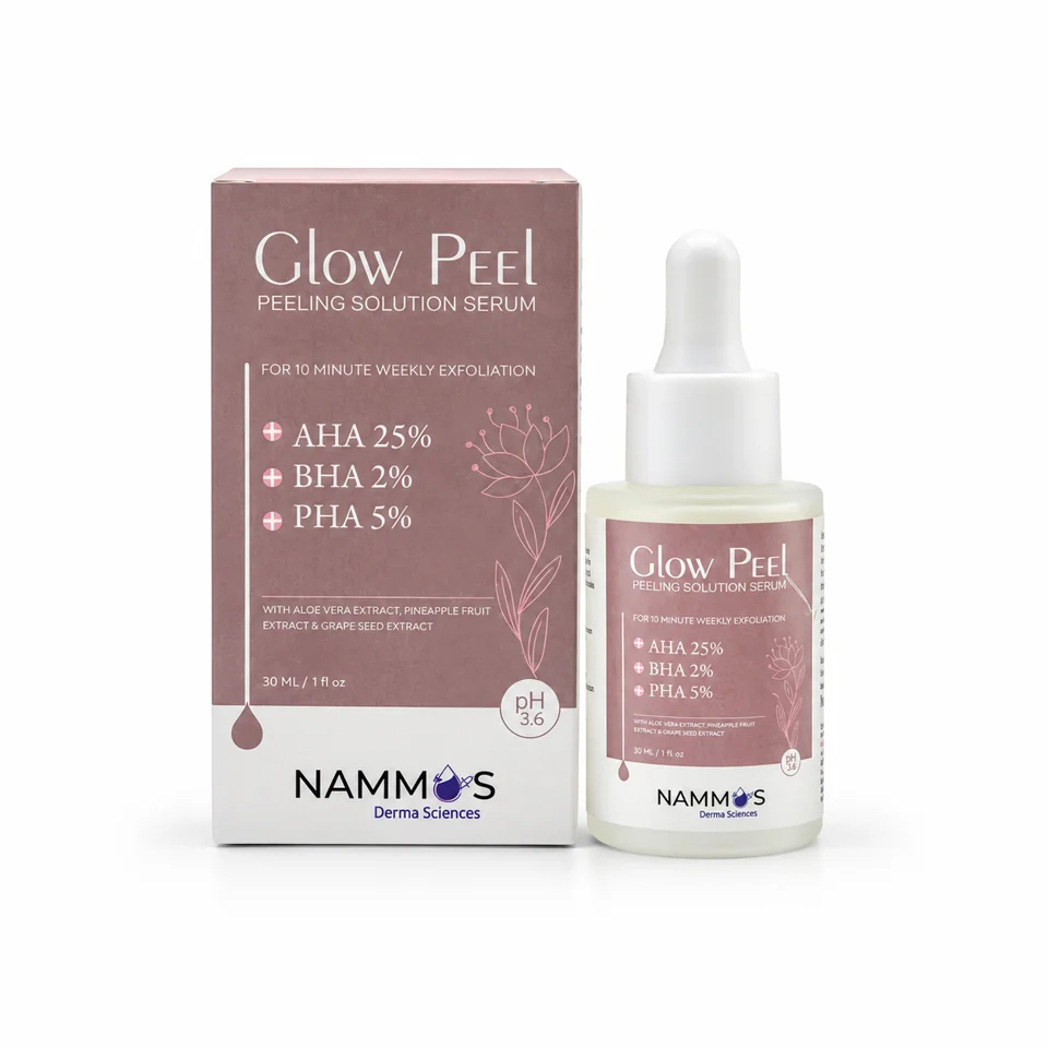 Glow Peel Serum product and packaging